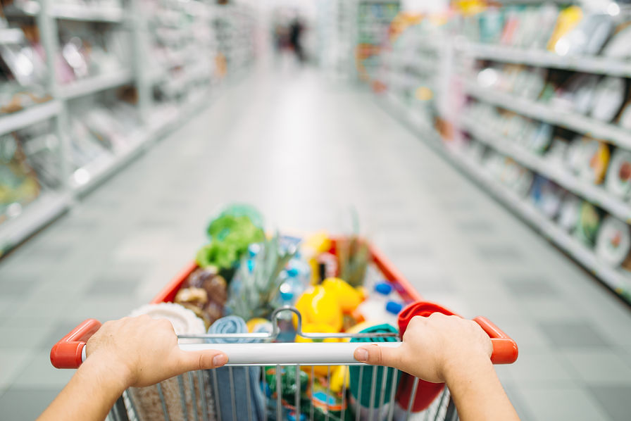 Сцена в продуктовом магазине