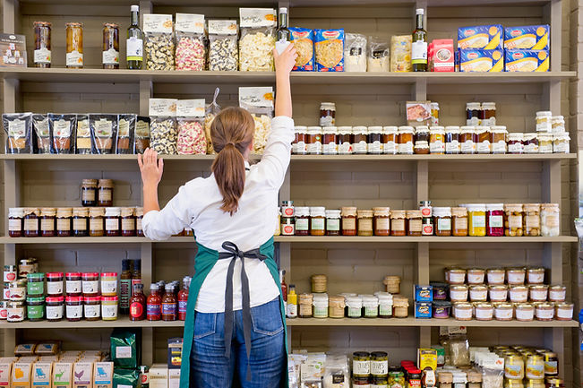 Организация полок с продуктами